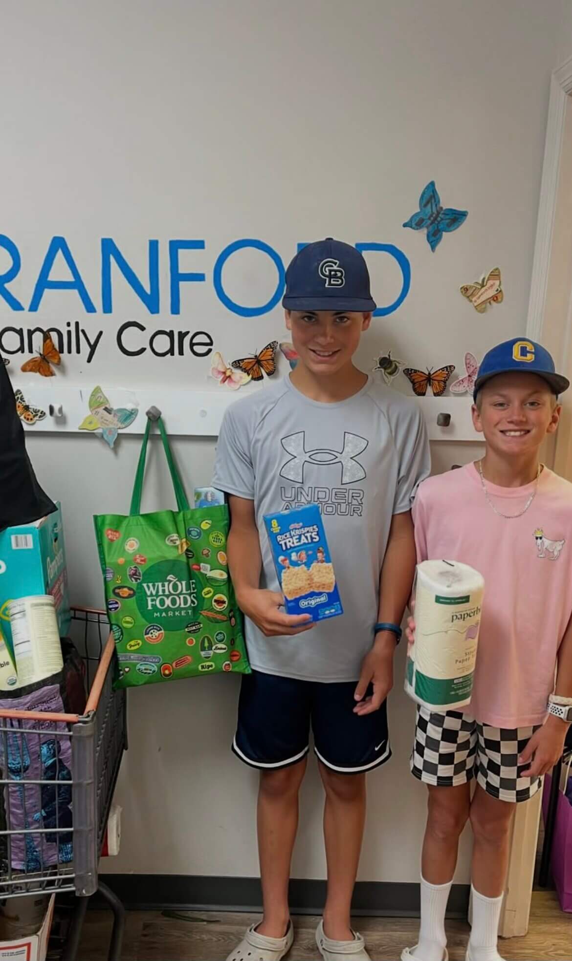 School supplies collected by a drive. School supplies collected by a drive.